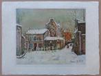 MAURICE UTRILLO / PARIJS IN DE WINTER / KLEURLITHO / 33x44cm, Enlèvement ou Envoi