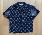 Chemisier Olivier Strelli (22 octobre) marine à pois blancs, Enlèvement ou Envoi, Taille 36 (S), Comme neuf, Bleu