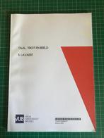Taal, tekst en beeld. S. Lavaert. (ongebruikt), Ophalen of Verzenden, Zo goed als nieuw, Hoger Onderwijs, Sonja Lavaert