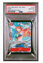 One Piece Nami OP-01 Romance Dawn Promo Japanse PSA 10, Ophalen of Verzenden, Nieuw, Losse kaart