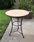 Petite table ronde métal bois, 60 cm ou plus, Rond, Bois, Utilisé