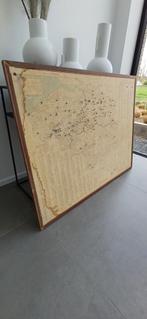 Antieken wandkaart (België) - brocante, Antiek en Kunst, Ophalen of Verzenden