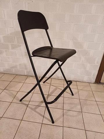 Barkruk, opklapbaar, bladhoogte zwart 63 cm beschikbaar voor biedingen