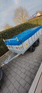 Plateau aanhangwagen 275cm x 155cm hoge schotten 750kg mtm, Ophalen