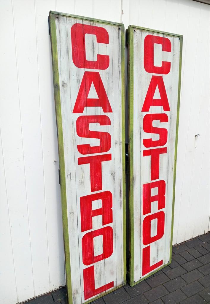 Castrol reclamebord geen emaille, Verzamelen, Merken en Reclamevoorwerpen, Zo goed als nieuw, Reclamebord, Ophalen