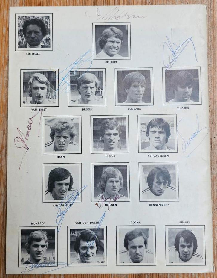 Anderlecht Coupes Européennes Origineel Magazine gesigneerd!, Verzamelen, Sportartikelen en Voetbal, Zo goed als nieuw, Boek of Tijdschrift