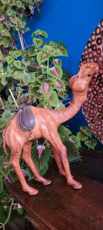 Vintage lederen kameel, Verzamelen, Ophalen of Verzenden