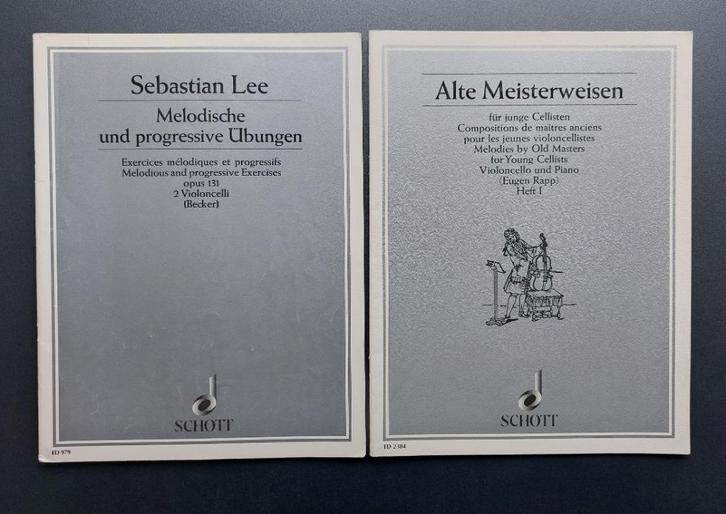 Lotje partituren met werk voor jonge cellisten, Muziek en Instrumenten, Bladmuziek, Gebruikt, Klassiek, Piano, Cello, Ophalen of Verzenden