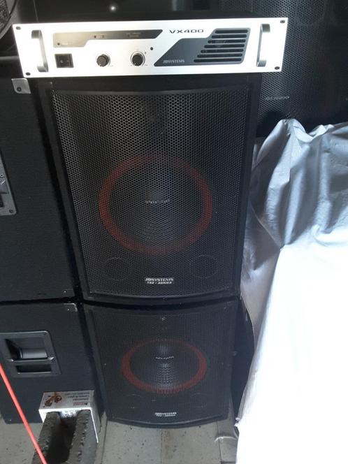 2 x TSX 12 speakers met de bijhorende VX 400 versterker, Audio, Tv en Foto, Luidsprekerboxen, Zo goed als nieuw, Ophalen