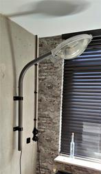 Industriële Philips wandlamp, Huis en Inrichting, Lampen | Wandlampen, Industrieel, Gebruikt, Ophalen of Verzenden, Glas