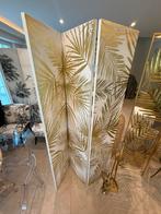 Roomdivider paravent goud palmbladeren, Ophalen, Zo goed als nieuw