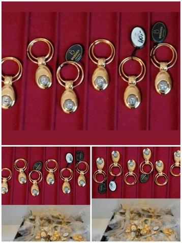 ✓NEW 10 BAGNARA PRACHTIGE NIEUWE GOUDEN SLEUTELHANGERS  beschikbaar voor biedingen
