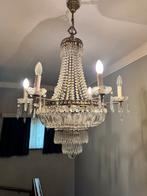 Zeer mooie kristallen luster met appliques, Antiek en Kunst, Ophalen