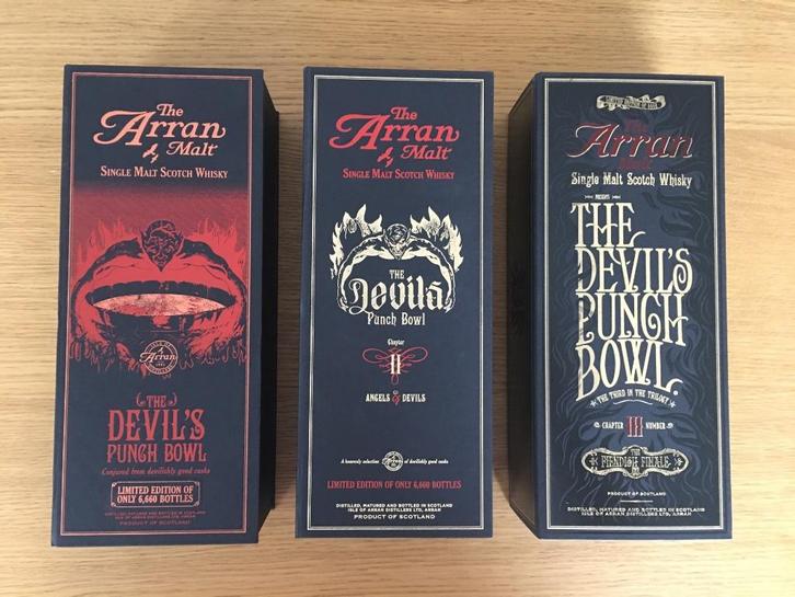 Arran The Devil's Punch Bowl Complete Set, Verzamelen, Wijnen, Nieuw, Ophalen