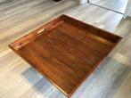 Houten die blad, Huis en Inrichting, Woonaccessoires | Dienbladen, Ophalen, Gebruikt, Vierkant, Hout