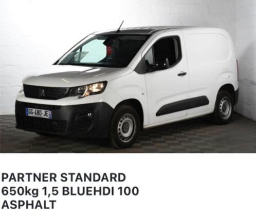 Peugeot Partner Standard 1,5 Bluehdi 100 Asphalt, Autos, Camionnettes & Utilitaires, Particulier, ABS, Caméra de recul, Régulateur de distance