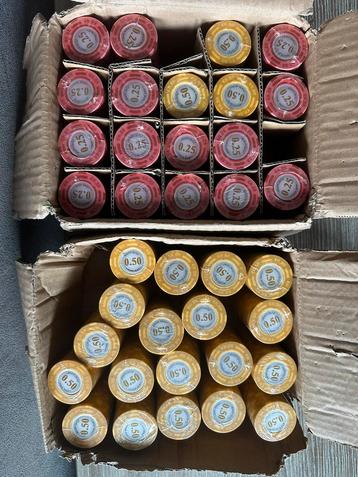 Nieuw in verpakking 925 monte carlo poker chips beschikbaar voor biedingen