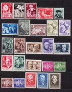 België 1955 volledig jaar, Verzenden, Postfris, Spoor van plakker