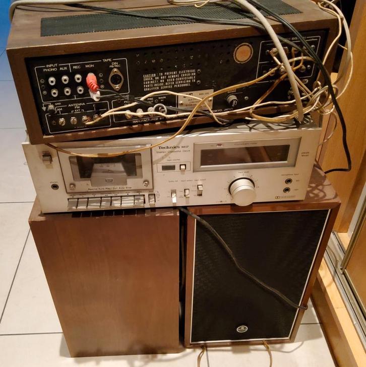 Vintage audioset, Audio, Tv en Foto, Stereoketens, Gebruikt, Cassettedeck, JVC, Ophalen