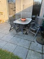 Tuintafel met vier stoelen, Tuin en Terras, Ophalen, Gebruikt