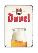 Duvel blikken decoratie plaat, Ophalen of Verzenden, Zo goed als nieuw, Reclamebord