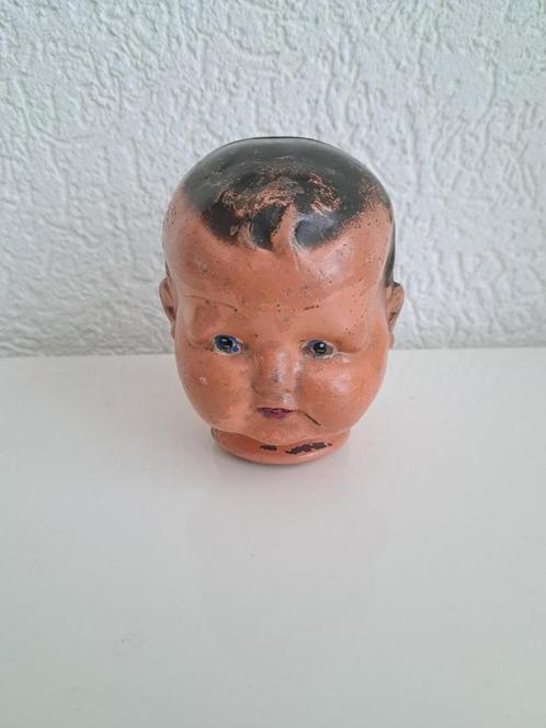 Oud poppenhoofd, Antiek en Kunst, Curiosa en Brocante, Ophalen of Verzenden