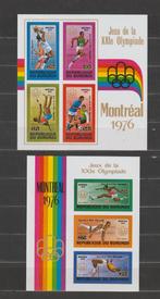 Burundi 1976 Bloc Jeux Olympiques Montréal imperforé**, Envoi, Non oblitéré, Sport