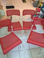 stoelen, Enlèvement, Utilisé, Rouge, Quatre
