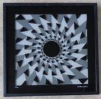 MARCELLO MORANDINI / GEOMETRIE / ZEEFDRUK GLAS / 42x42cm KAD, Ophalen of Verzenden