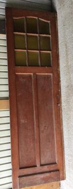 Antieke massieve binnendeur uit oud herenhuis, Moins de 80 cm, Bois, Utilisé, Enlèvement ou Envoi
