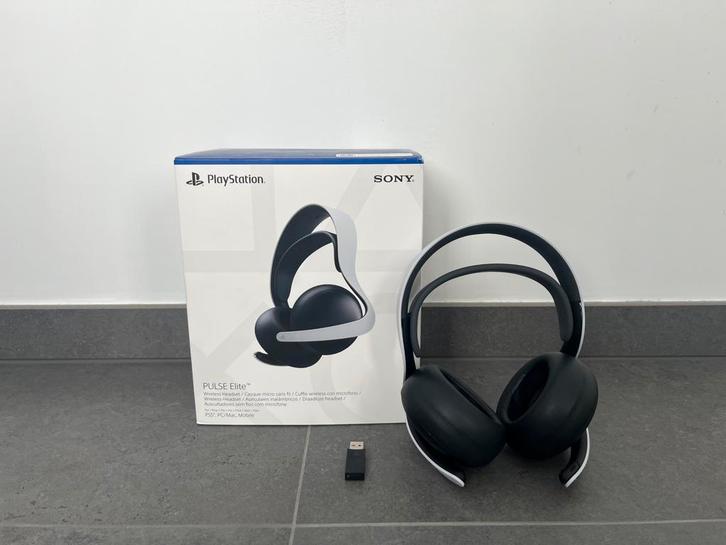 Playstation Pulse Elite Headset + Doos, Games en Spelcomputers, Games | Sony PlayStation 5, Zo goed als nieuw, Ophalen