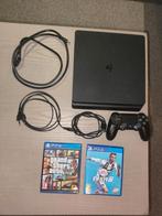 PlayStation 4 Slim 500GB met 2 games, Ophalen, Met 1 controller, Slim, 500 GB