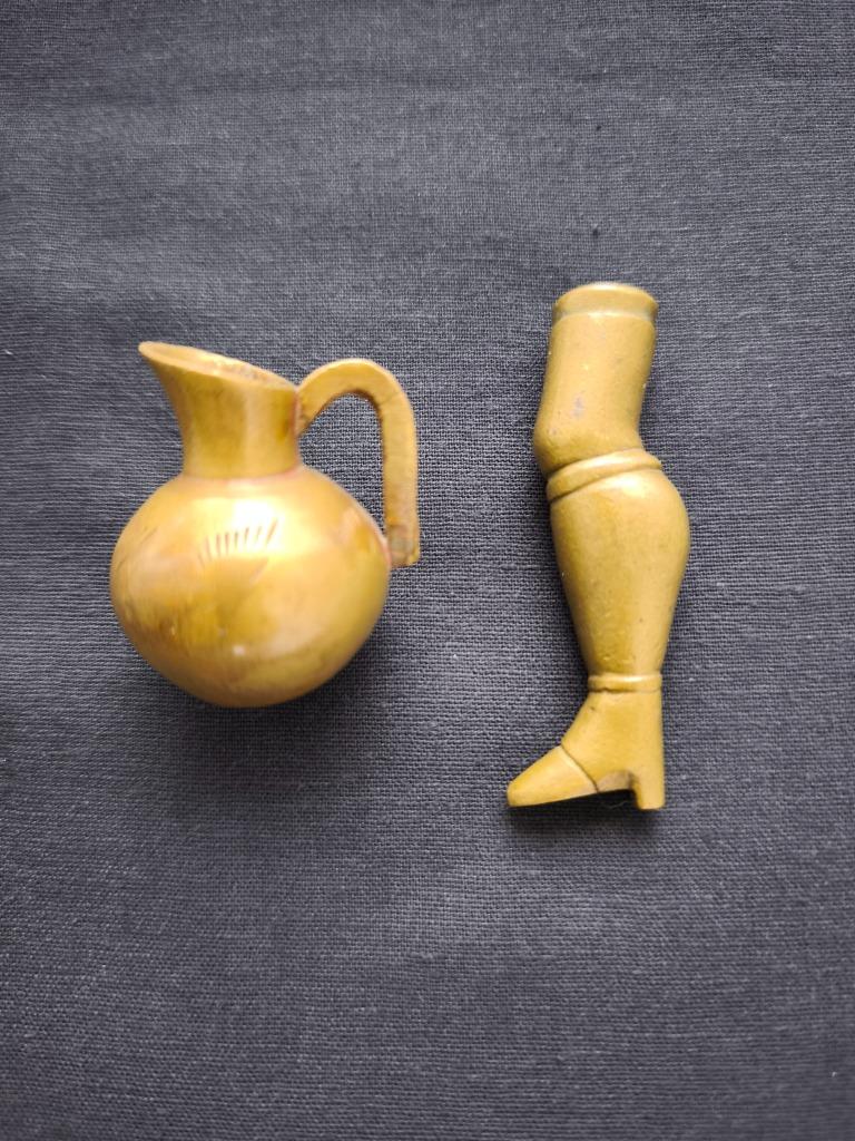 2 Poids Akan figuratifs pour peser l'Or (Ghana), Antiquités & Art, Art | Art non-occidental, Enlèvement ou Envoi