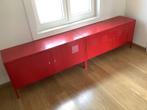 Ikea PS rood metalen kastjes, Met slot, Minder dan 100 cm, 25 tot 50 cm, 100 tot 150 cm