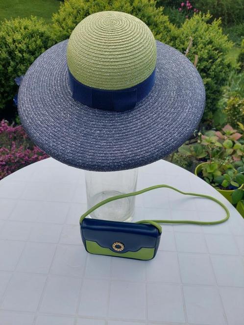 CHAPEAU ET PETIT SAC VINTAGE, Handtassen en Accessoires, Overige Accessoires, Gebruikt, Ophalen of Verzenden