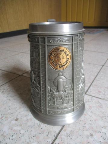 Tinnen Aherens Fox Tankard  (bierkan) beschikbaar voor biedingen