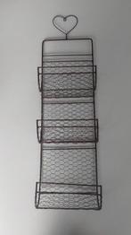 metalen fijn rekje, roeste kleur, Huis en Inrichting, Ophalen of Verzenden, Gebruikt