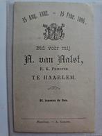 Bidprent 1895 Priester, Ophalen of Verzenden