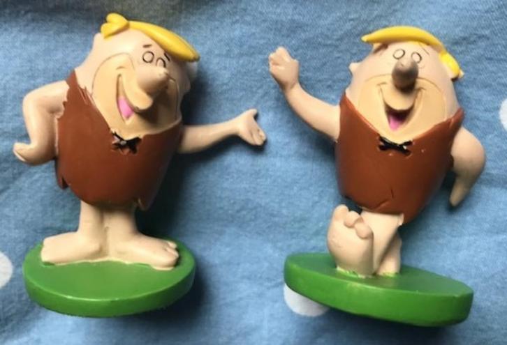THE FLINTSTONES 2 BARNEY FIGUURTJES ALS NIEUW, Verzamelen, Poppetjes en Figuurtjes, Zo goed als nieuw, Ophalen of Verzenden