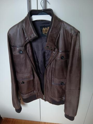 Veste en cuir Essentiel Antwerp, Enlèvement ou Envoi, Taille 56/58 (XL), Comme neuf, Brun