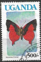 Uganda 1991 - Yvert 619a - Vlinder Axiocerses amanga (ST), Postzegels en Munten, Verzenden, Overige landen, Gestempeld