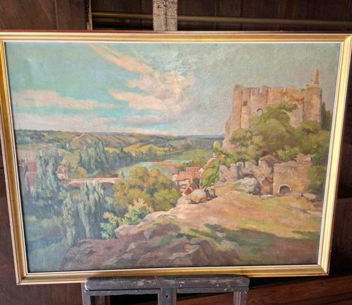 85x64cm panorama, Antiek en Kunst, Kunst | Schilderijen | Klassiek, Ophalen