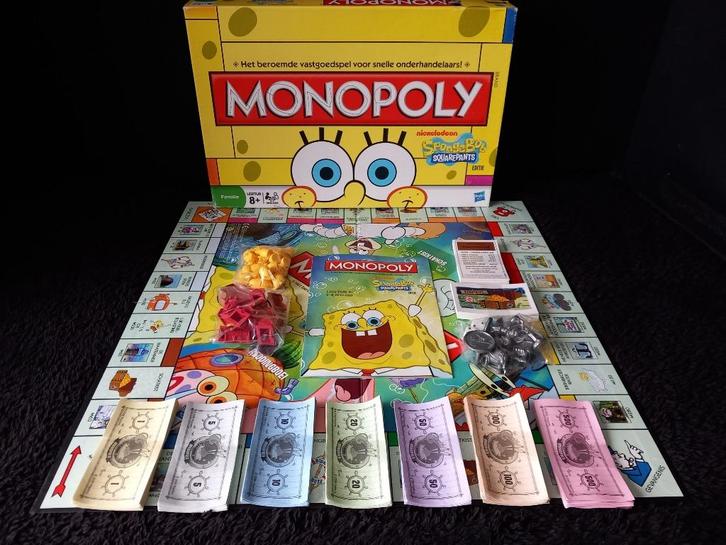 STOPZETTING VERZAMELING Monopoly Spongebob, Hobby en Vrije tijd, Gezelschapsspellen | Bordspellen, Gebruikt, Ophalen of Verzenden