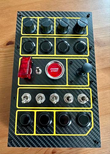 Button box paneel PC simracing, Logitech, joystickcontroller beschikbaar voor biedingen