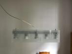 Pendellamp wit glas 5x50W, Huis en Inrichting, Lampen | Hanglampen, Glas, Modern, Zo goed als nieuw, Ophalen