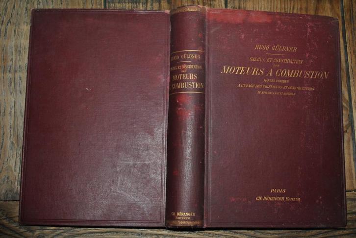 GULDNER CALCUL ET CONSTRUCTION DES MOTEURS A COMBUSTION 1905, Boeken, Techniek, Gelezen, Werktuigbouwkunde, Ophalen of Verzenden