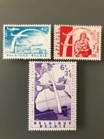 Belgische zegels OBP nr 1147/49, Luchtvaart, Spoor van plakker, Frankeerzegel, Ophalen of Verzenden