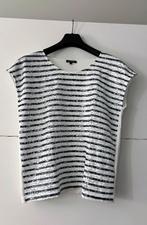 More & More witte T-shirt met strepenprint, Kleding | Dames, T-shirts, More & more, Wit, Maat 42/44 (L), Ophalen of Verzenden