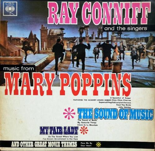 Ray Conniff And The Singers ‎– Musique De Mary Poppins - Lp, CD & DVD, Vinyles | Jazz & Blues, Comme neuf, Jazz, 1960 à 1980, 12 pouces
