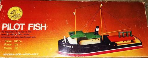 Pilot Fish houten bouwdoos bootje nieuw in de doos 1978, Hobby en Vrije tijd, Modelbouw | Boten en Schepen, Nieuw, 1:200 of kleiner